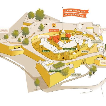 Jufa Hotel Kronach - Festung Rosenberg Екстериор снимка